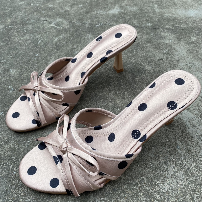 Sexy Polka-Dot Bow-Knot Slippers For Women foto 3
