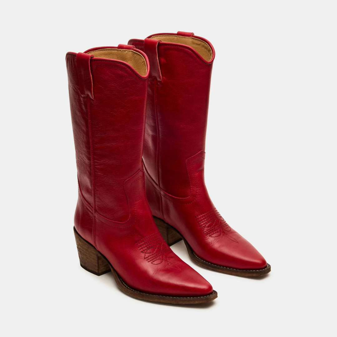 Plus-size Fashionable Embroidered Block-heel Thigh-high Womens Boots foto 3