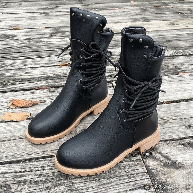 Plus Size Women's Mid-calf Riding Boots foto 2