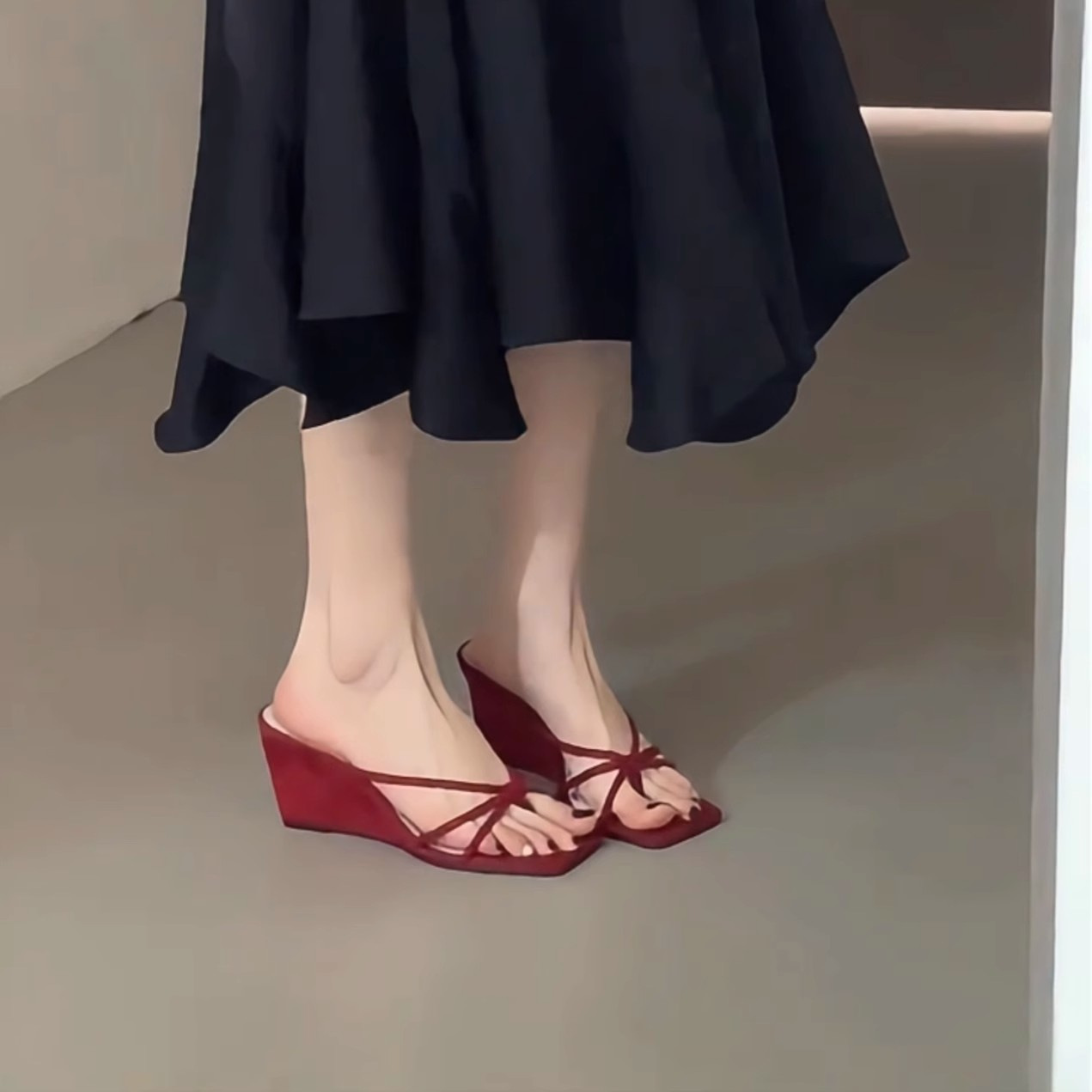 Women's Fashion New Arrival Petite-Strap Plus-Size Flip-Flops foto 2