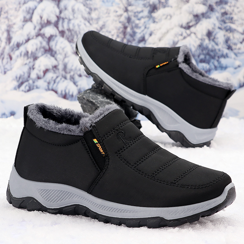 Cotton-padded Shoes Men's Fleece-lined Thick Leisure Warm Snow Boots foto 5