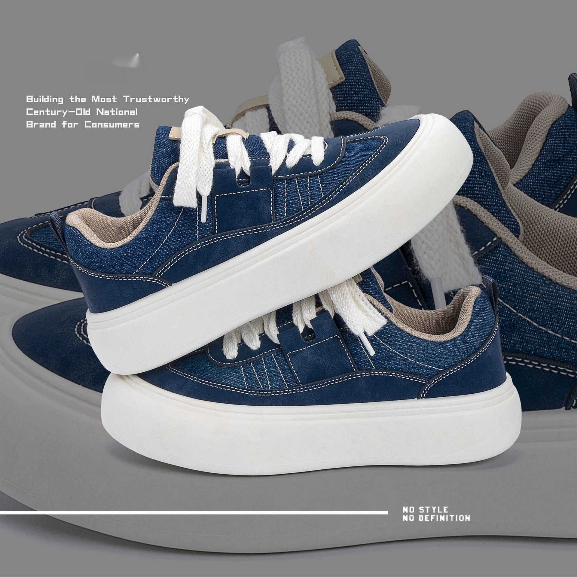 Versatile Raise The Bottom Canvas Shoes For Men foto 4