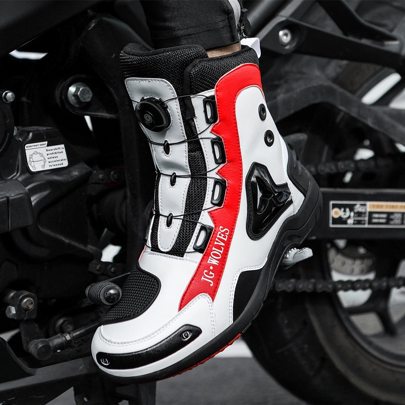 Motorcycle Long Mountain Locomotive Road Anti-skid Protection Off-road Lightweight Commuter Worker Boot foto 3