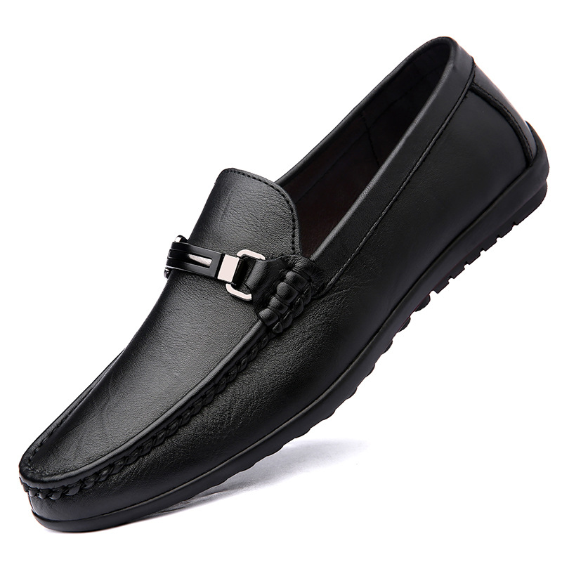 Men's Gommino Loafers Casual Leather Shoes Simple Velvet foto 2