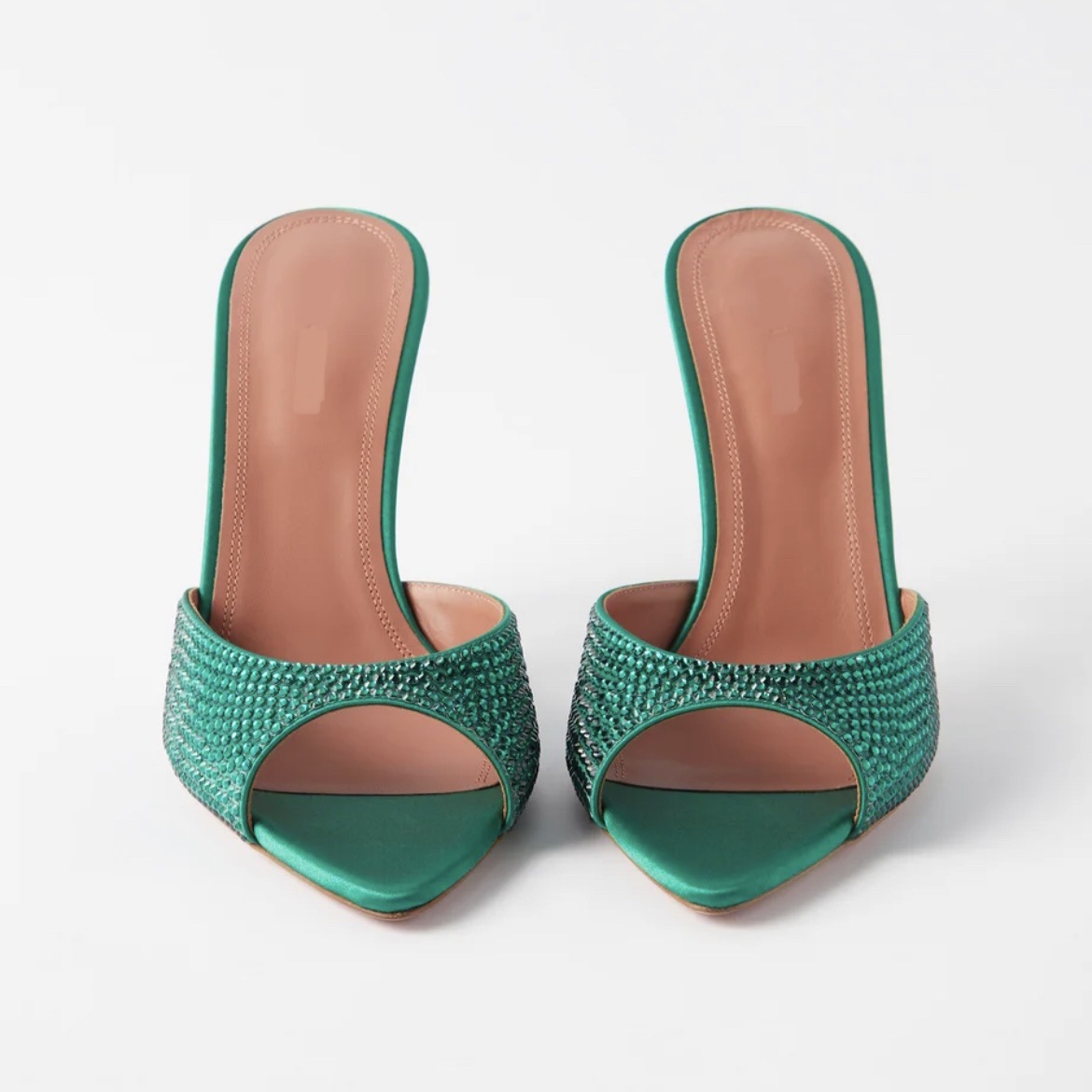 Peep Toe Pointed Toe Open Toe Rhinestone High Heel Shoes foto 3