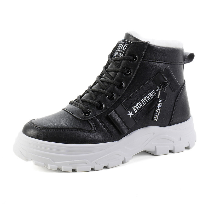 Korean Style Student All-matching Warm High-top Martin Boots foto 3