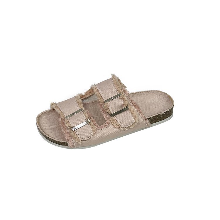 Womens Outdoor Belt-buckle Flat Slide Sandalssimple And Comfortable foto 2