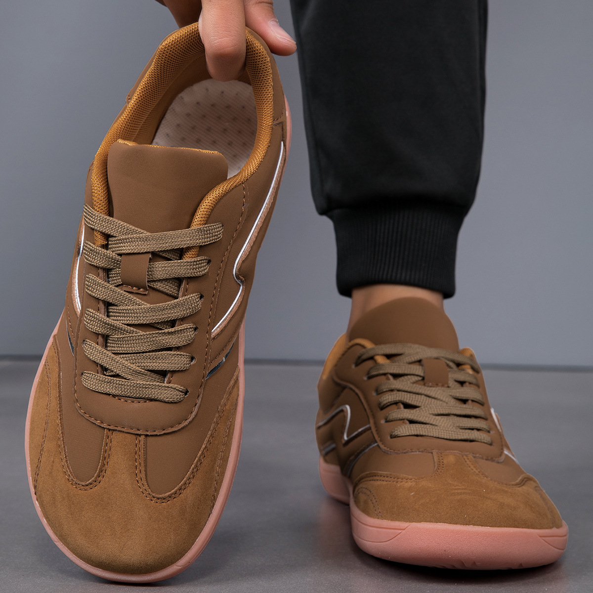 Plus Size Men's Shoes Wide Head Fashion Casual Sneaker foto 2