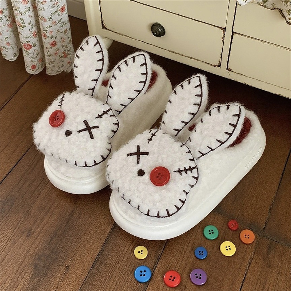 Women's Fashion Villain Rabbit Pirate Personality Cotton Slippers foto 4