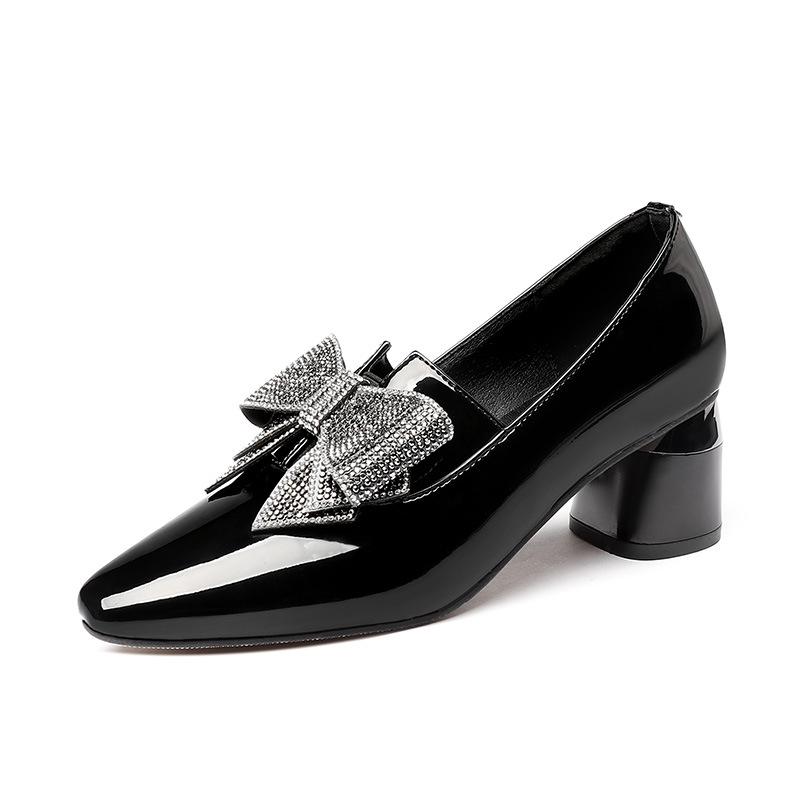 Rhinestone Bow High Heel Women's Shoes foto 3