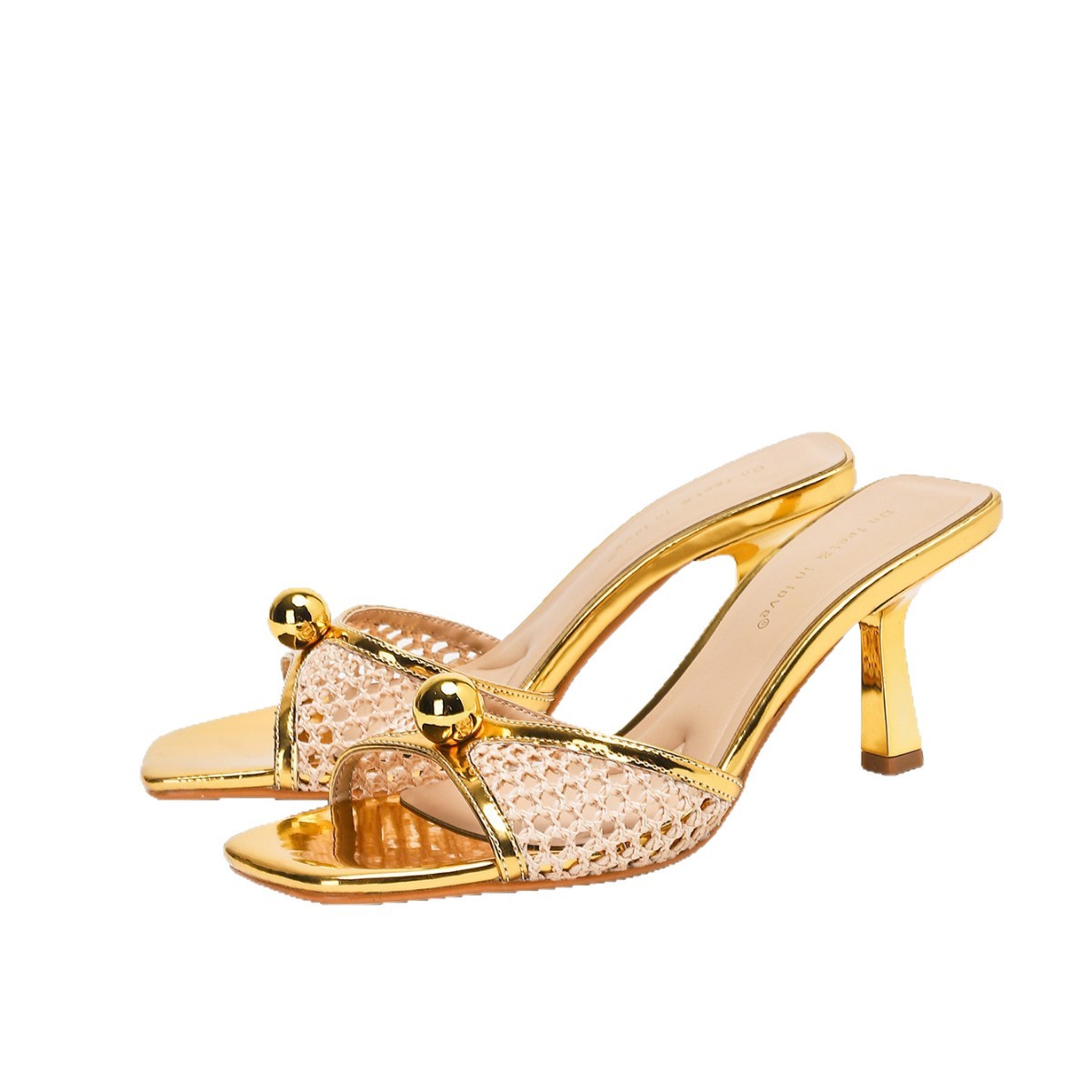 Womens Summer Outdoor Wine-glass Heel Pointed-toe Open-toe Sandals foto 5