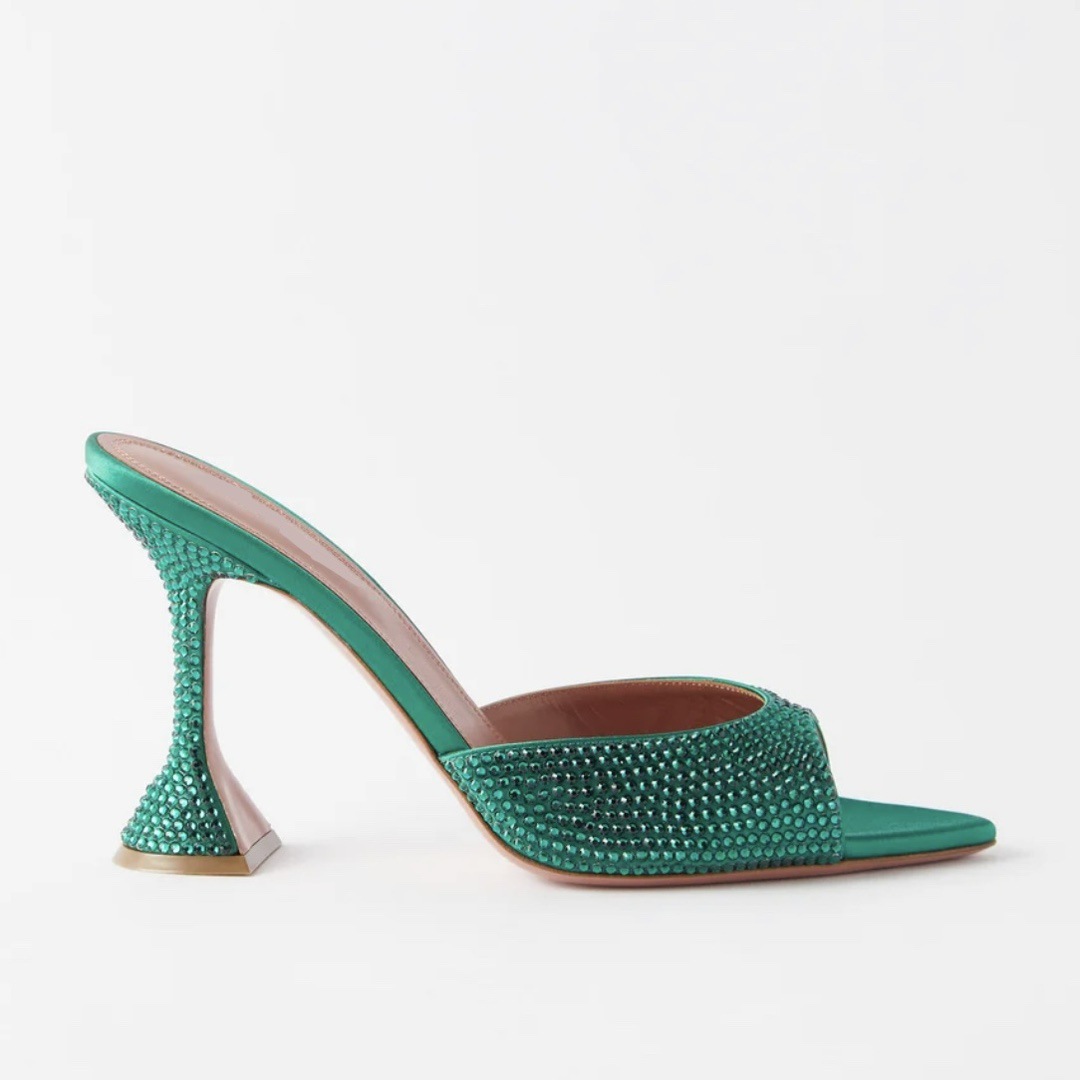 Peep Toe Pointed Toe Open Toe Rhinestone High Heel Shoes foto 2