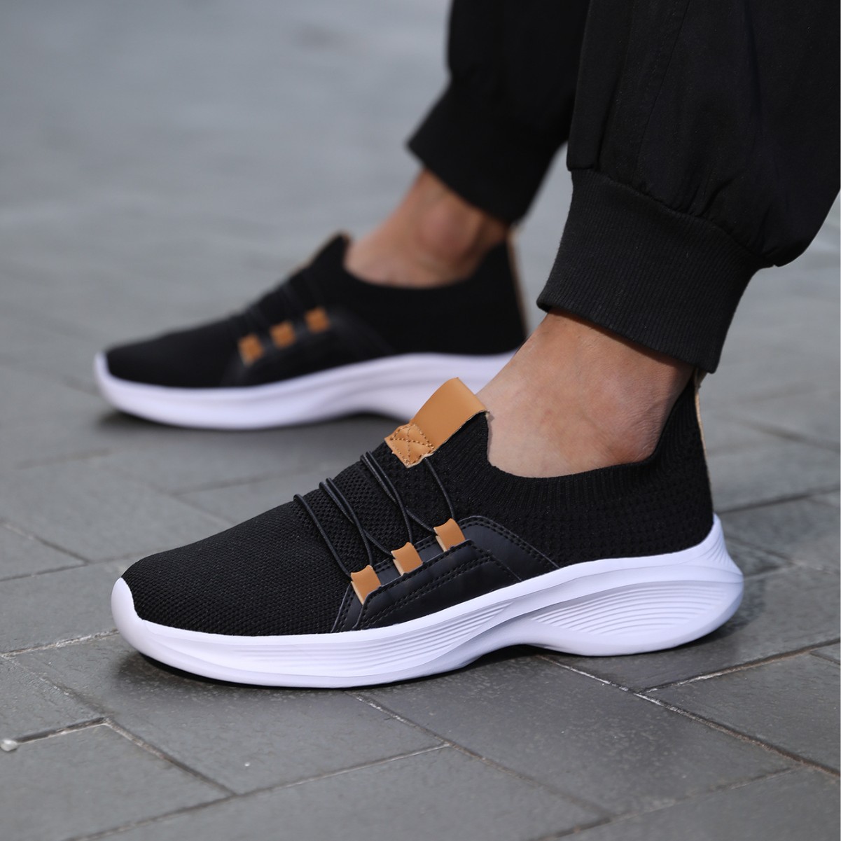 Mesh Surface Student Travel Shoes Flyknit Comfortable Lightweight Soft Sole foto 5