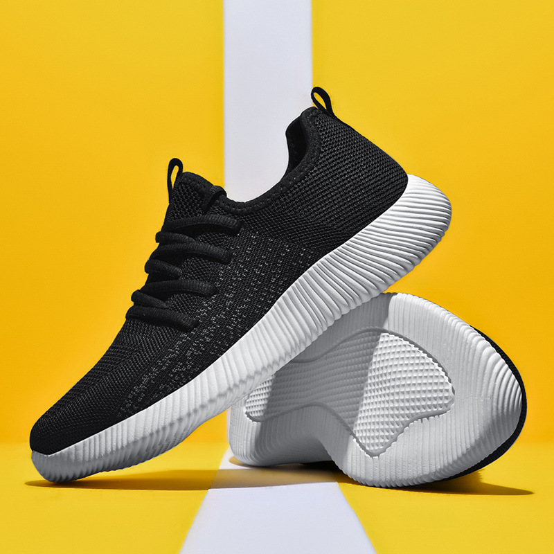 Platform Breathable Socks Shoes Comfortable Flyknit Versatile Casual Shoes foto 4