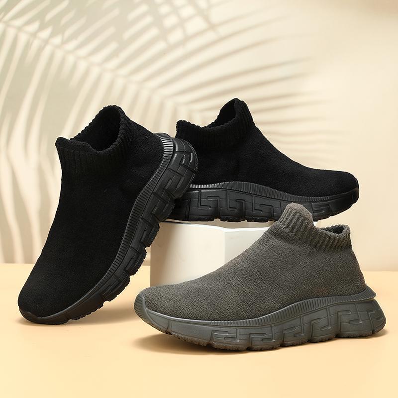 Technology Flying Woven Surface Winter Fashionable Breathable Comfortable Slip-on Casual Shoes foto 5