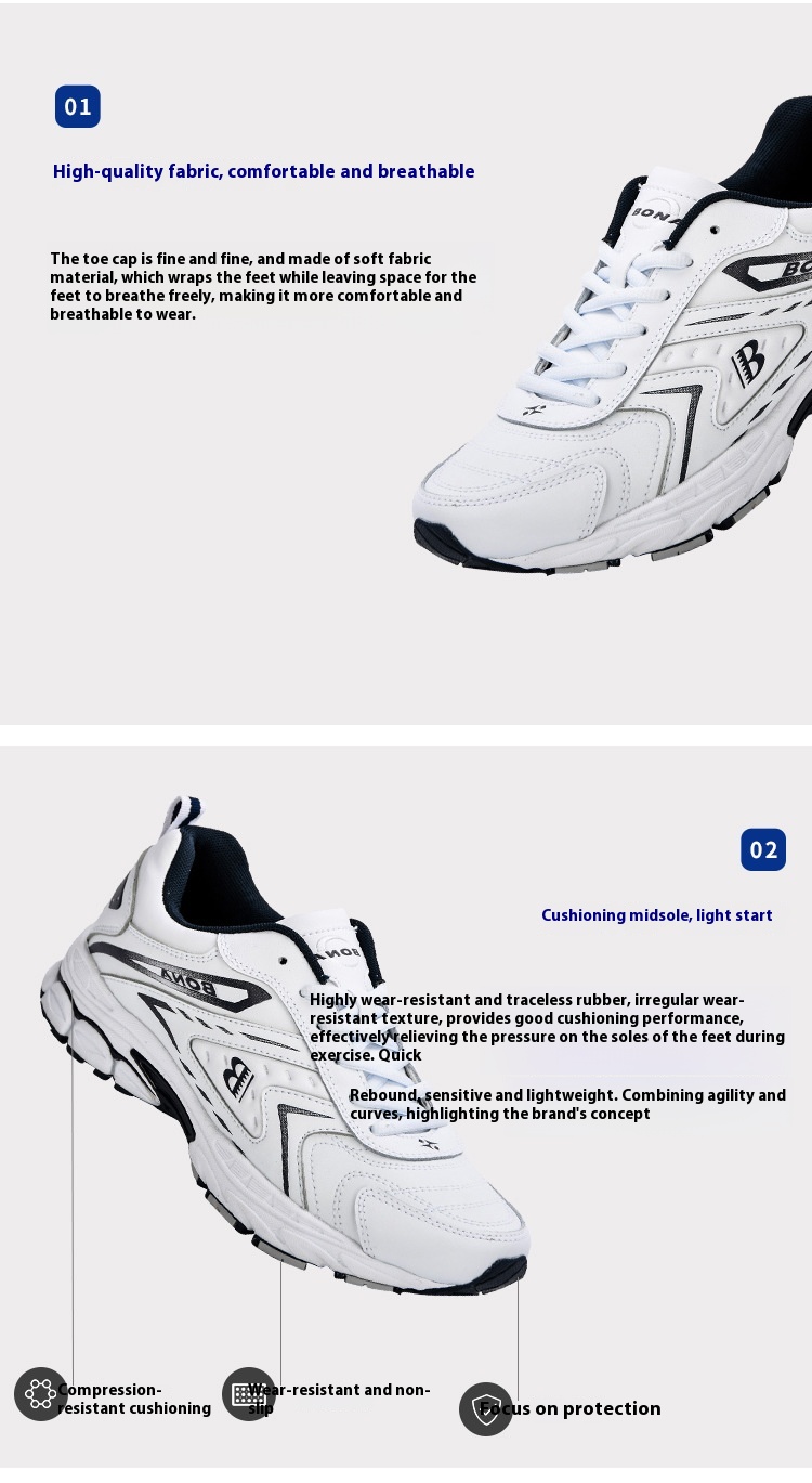 Men's Leather Sport Climbing Running Shoes foto 4