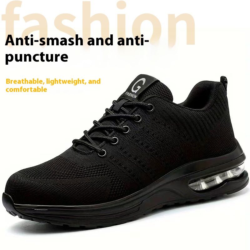 Anti-smashing And Anti-penetration Lightweight Fashion Sports Mesh Safety Shoes foto 2