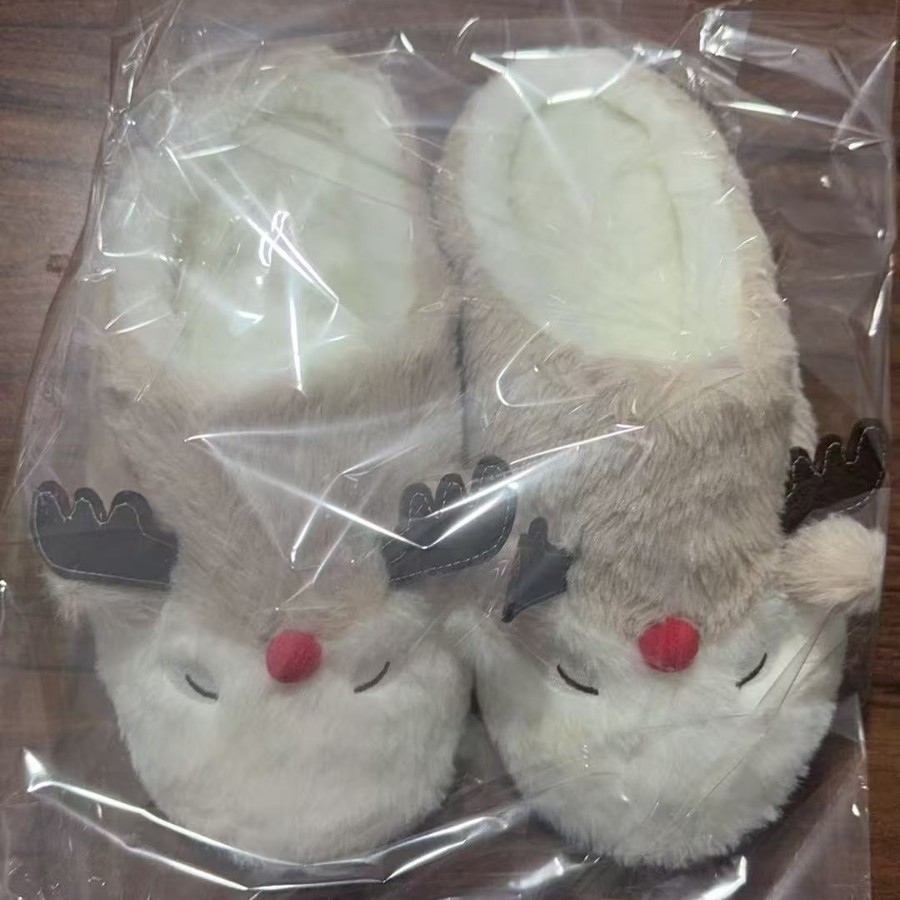 New Cozy And Cute Cartoon-themed Cotton Slippers For Women, Perfect For Winter Wear At Home