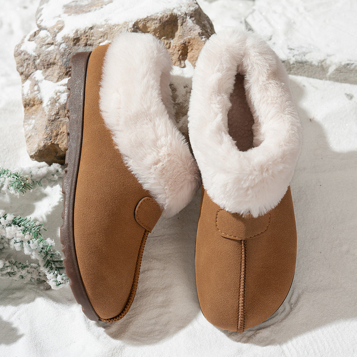 Women's Snow Boots Velvet Warm Cotton Shoes foto 2