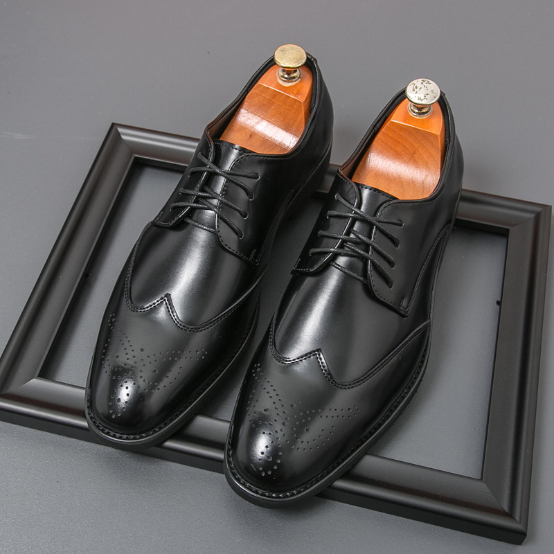 Plus Size Men's Leather Shoes Formal Wear foto 5