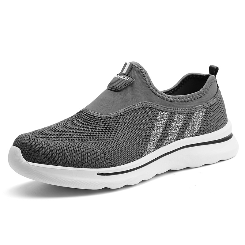 Men's Old Beijing Cloth Shoes Slip-on Soft Bottom Non-slip foto 2