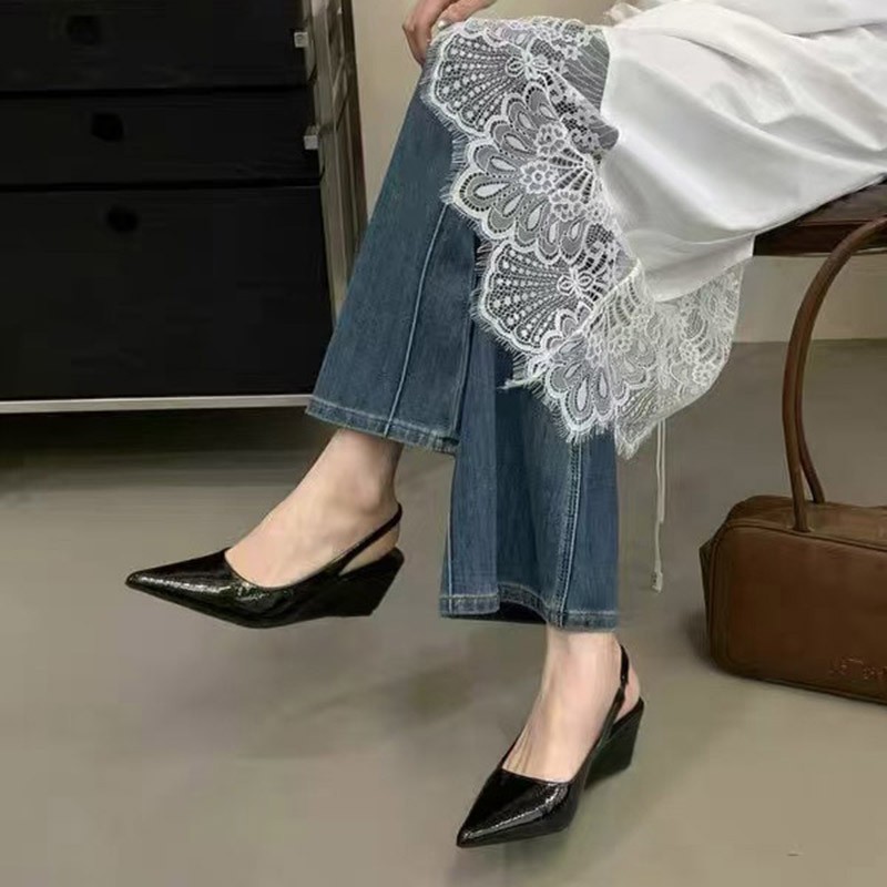 Niche-style Pointed-toe Slingback Pumps foto 4