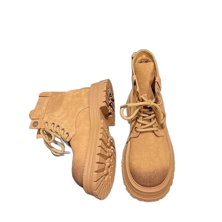 All-matching British Style Western Denim Worker Boots Outdoor Work Clothes Ankle Boots foto 3