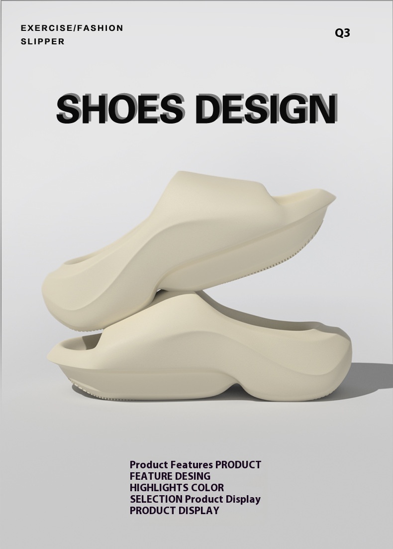 Thick-soled Daddy Slippers Non-slip Wear-resistant Home Couple Outdoor Eva Drooping Sandals foto 5
