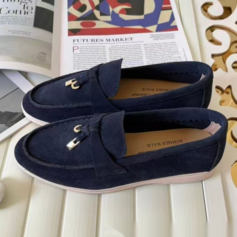 Womens Loafers Spring Summer Flat-Heel British-Style Plus-Size Shoes foto 3