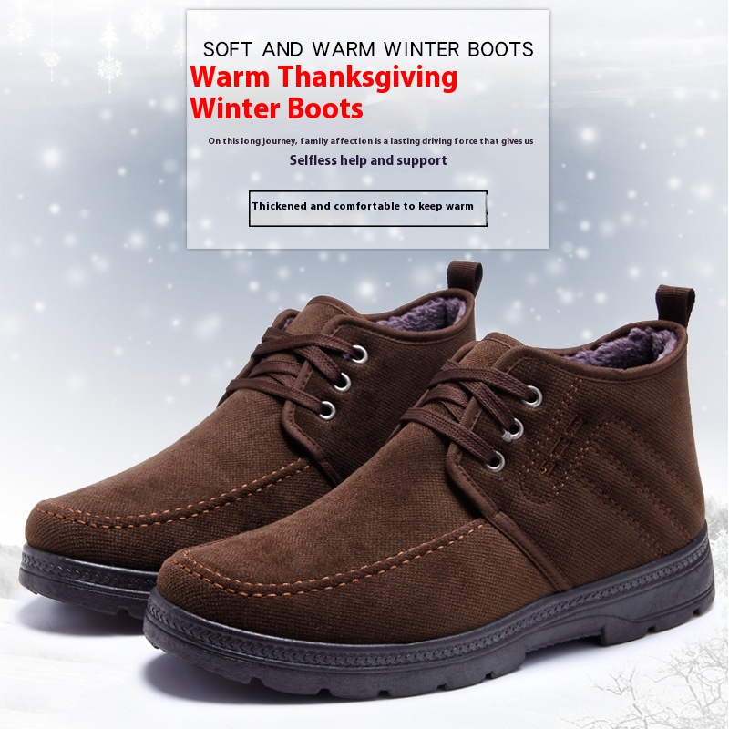 Comfortable Warm Breathable Non-slip Walking For Middle-aged And Elderly Men foto 5