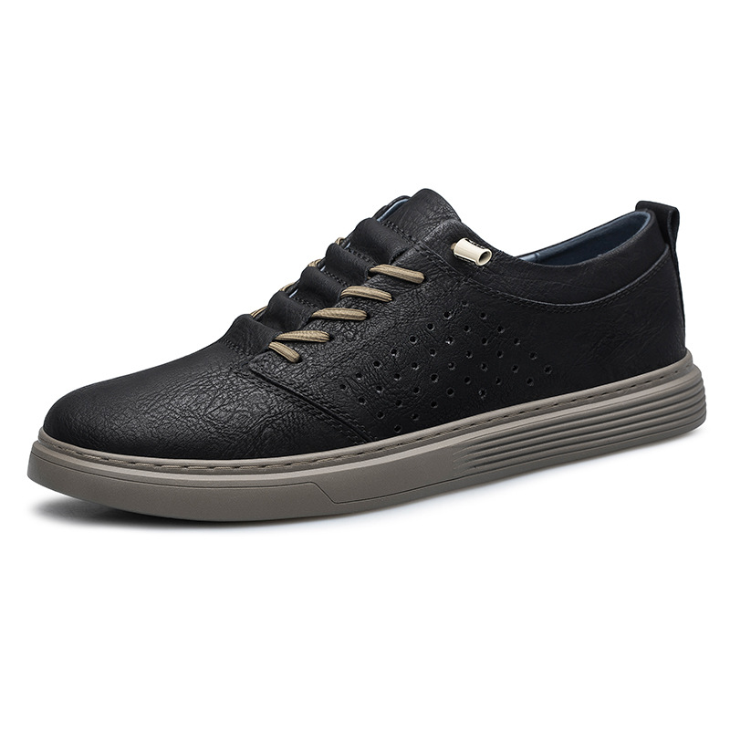Hollow-out Breathable Hole Shoes Casual Spring And Summer Low-top Cowhide Surface Fashion Shoes foto 2