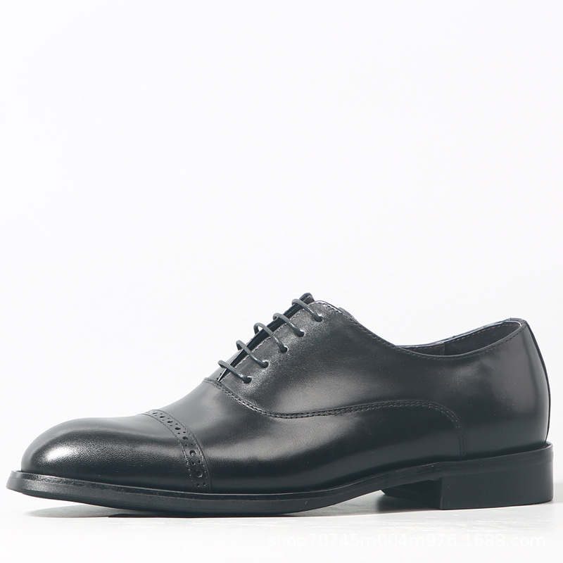 British Leather Three-joint Men's Business Formal Leather Shoes foto 2