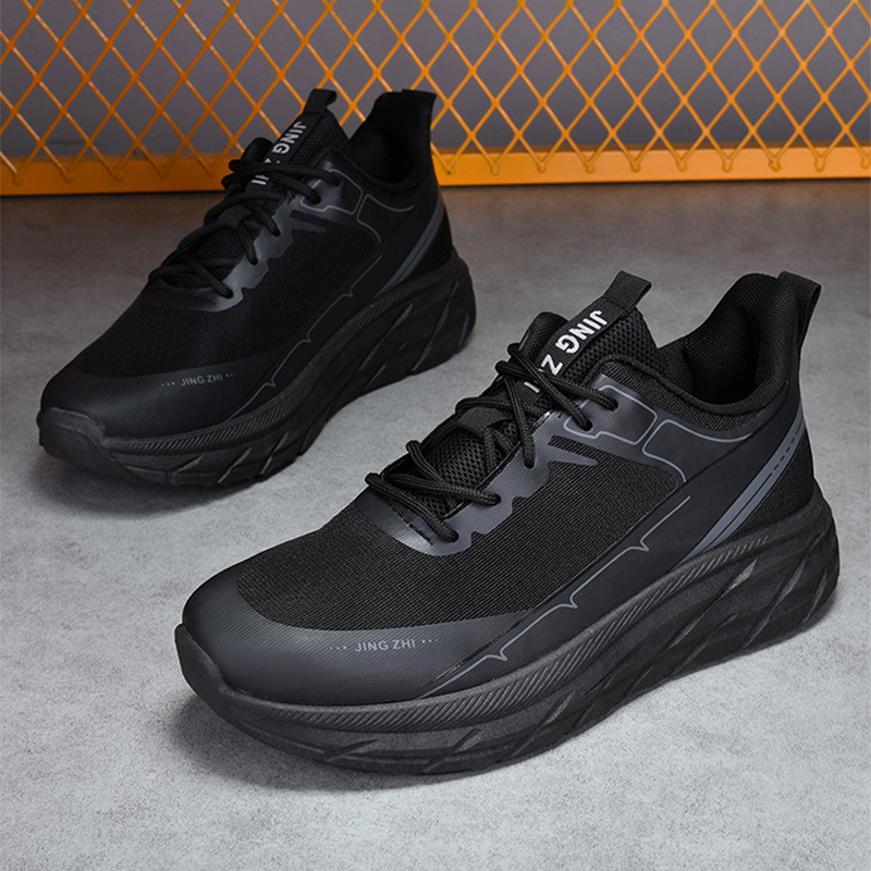 Fashion Thick-soled Anti-skid Shoes Ins Slip-on Casual Lazy Shoes Men Outdoor Breathable Lace-up Running Sports Sneakers foto 2