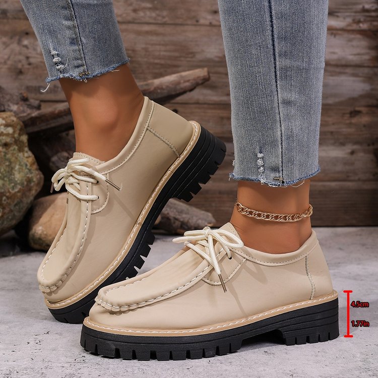 Lace-up British-style Loafers For Women foto 5