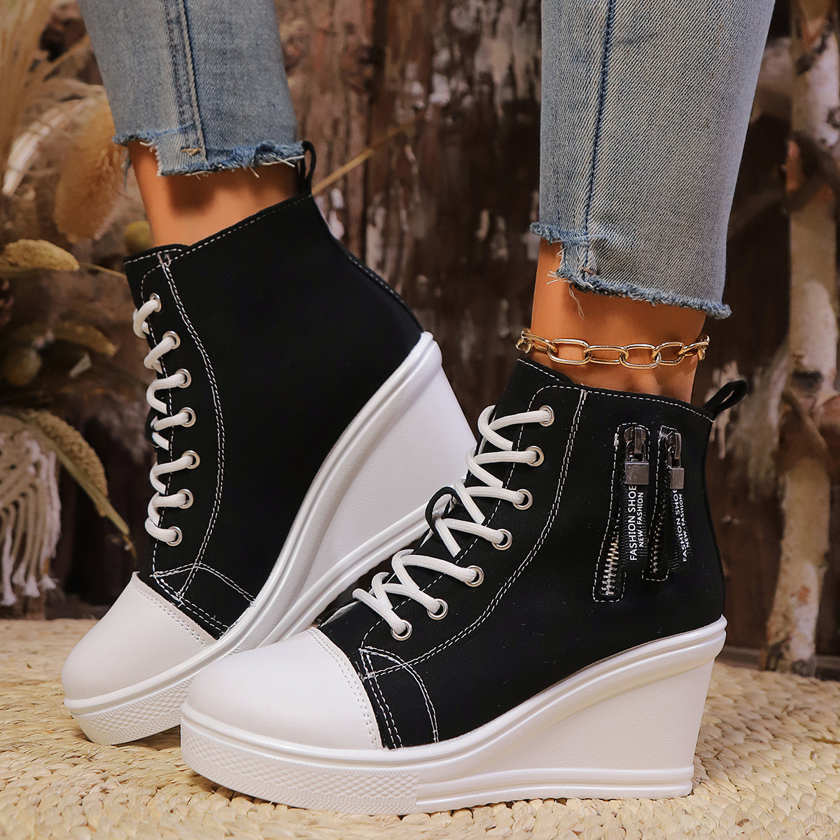 Womens Plus-size Thick-soled Casual All-match Shoes