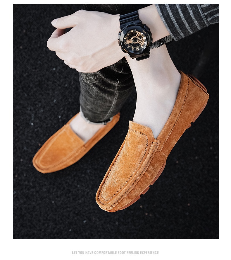 Casual Simple All-matching Genuine Leather Matte Fashion Handmade Stitching Comfortable And Breathable foto 3