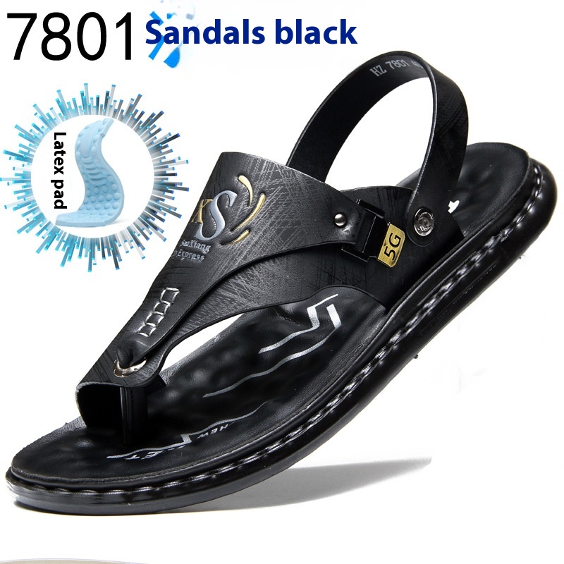 Men's Fashion Latex Soft Bottom Flip Sandals foto 5