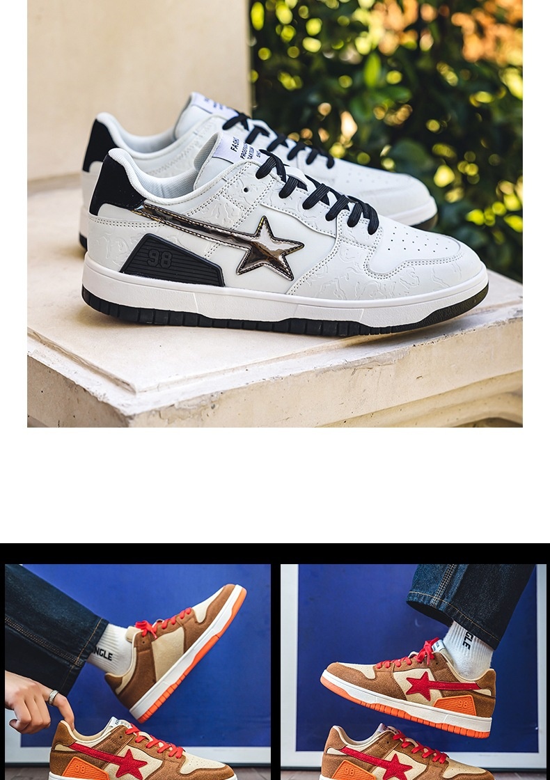 Retro Flat Contrast Color XINGX Sneaker Women's All-match foto 4