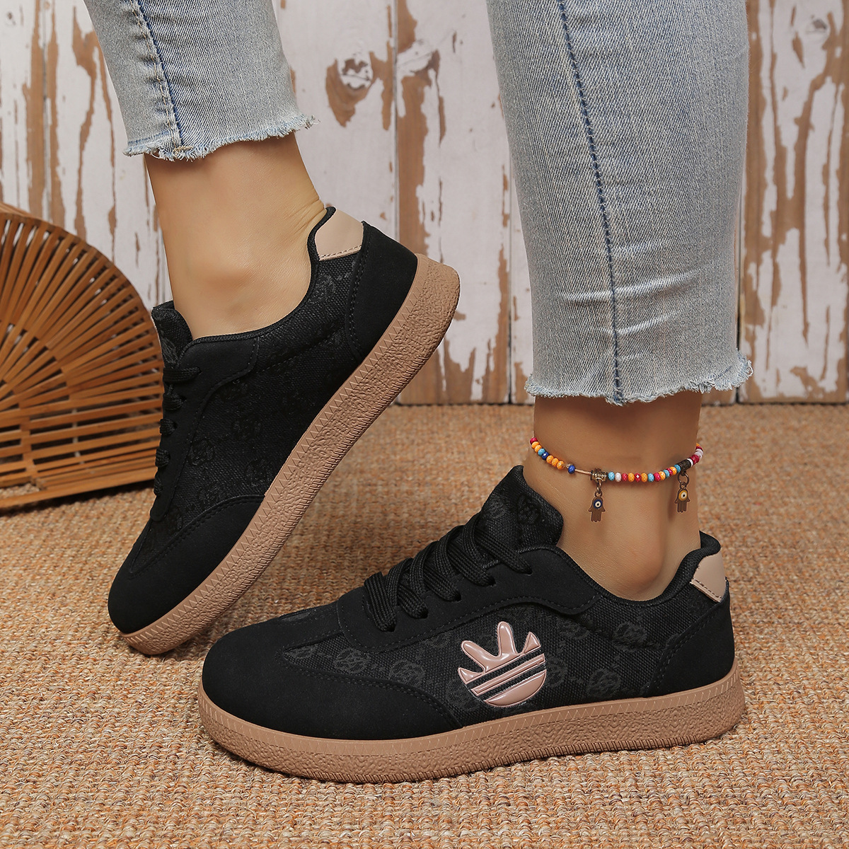 Retro Style Comfortable Chunky Soled Sneakers foto 4
