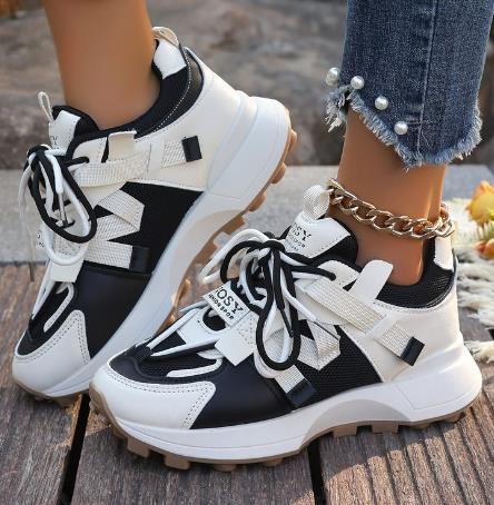 Mesh Breathable Lightweight Dad Shoes For Women foto 4