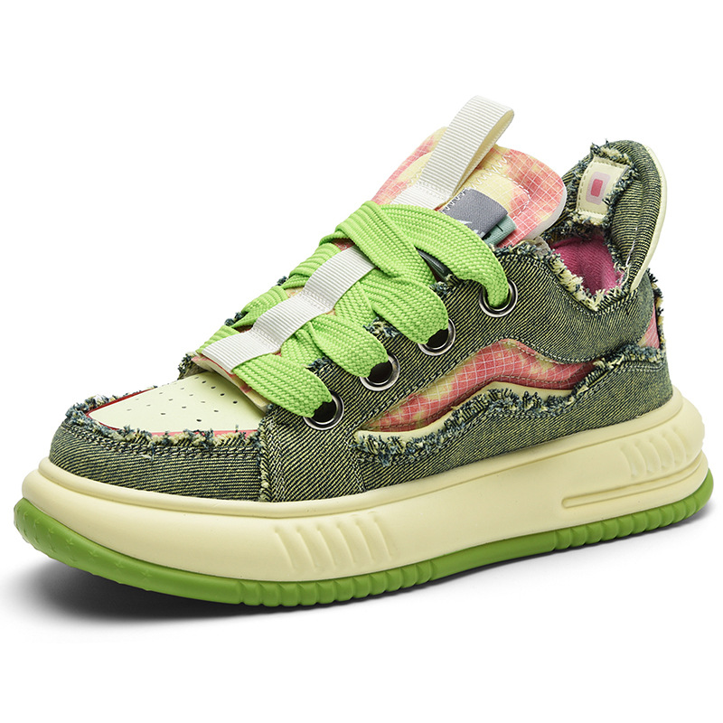 Four Seasons Fashion Niche Lace Up Increased Platform Shoes foto 4