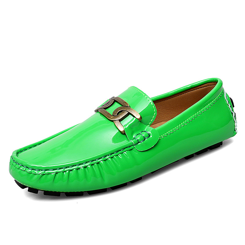 Spring Men's Patent Leather Glossy Gommino Women foto 3