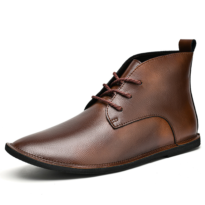 Genuine Leather Martin Vintage Fashion Leather Boots British Wild Soft Bottom Boots foto 2