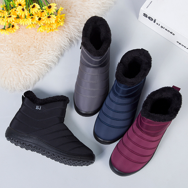 Womens Waterproof Mid-Calf Zip Snow Boots For Fall And Winter foto 3