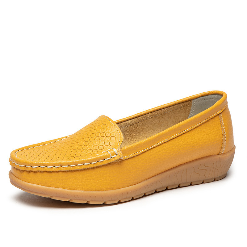 Women's Slope And Leather Casual Bean Shoes foto 4