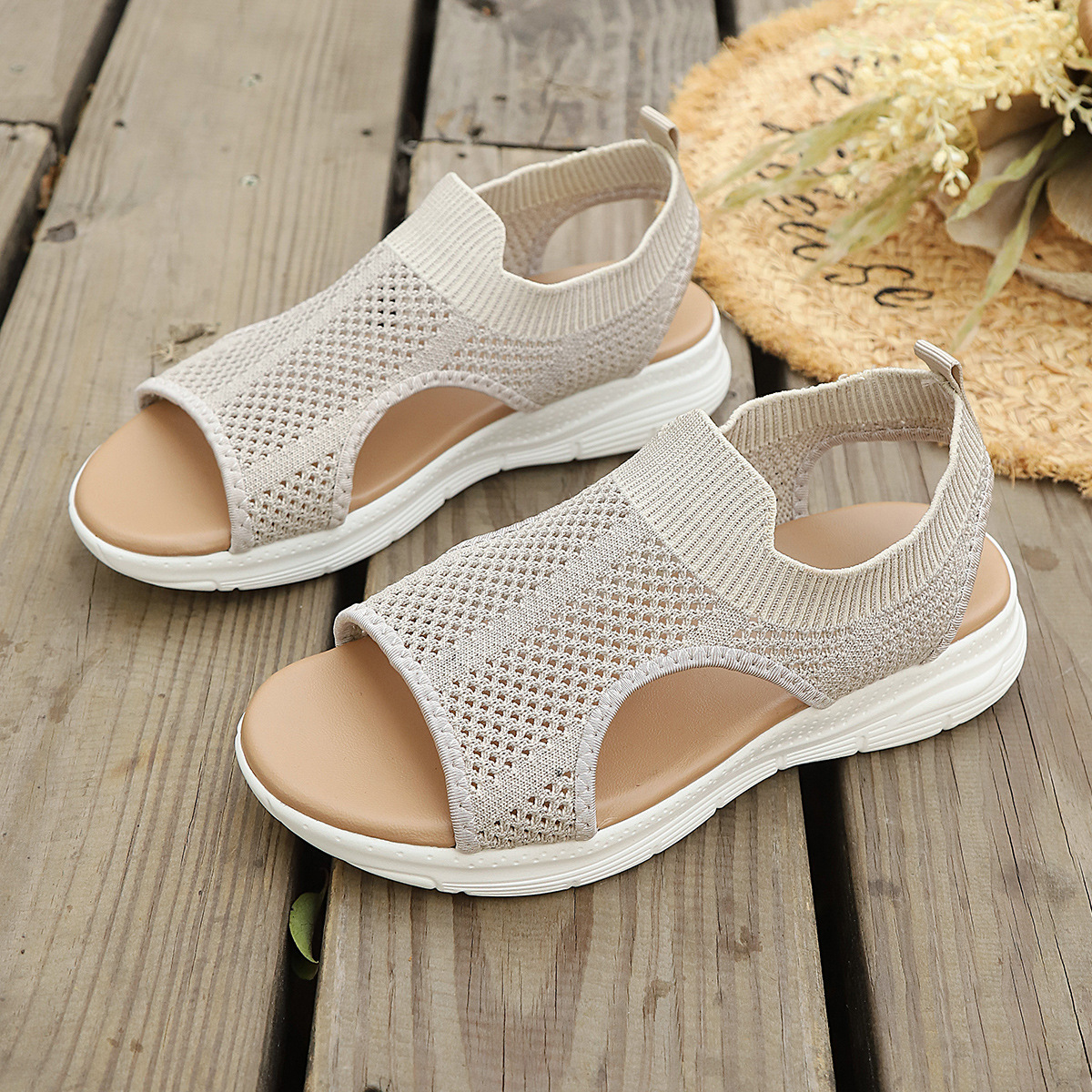Casual And Versatile Sporty Women's Flat Sandals foto 3