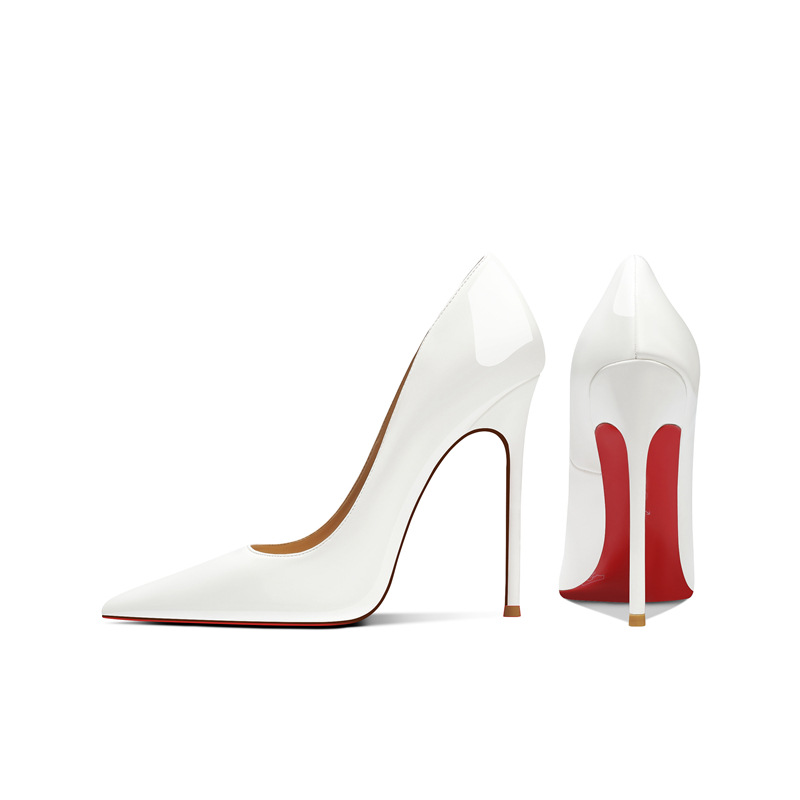 Summer 8cm Wine-Red High Heels For Women foto 4