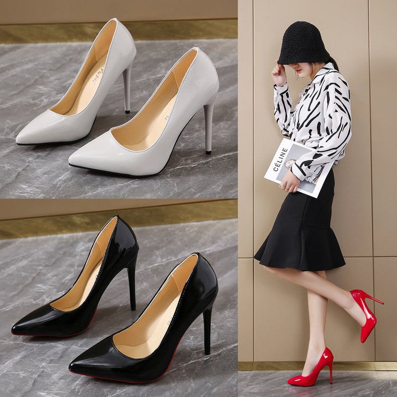 Plus Size Women's Shoes High Heels Sexy Stiletto Heel Fruit Color foto 3