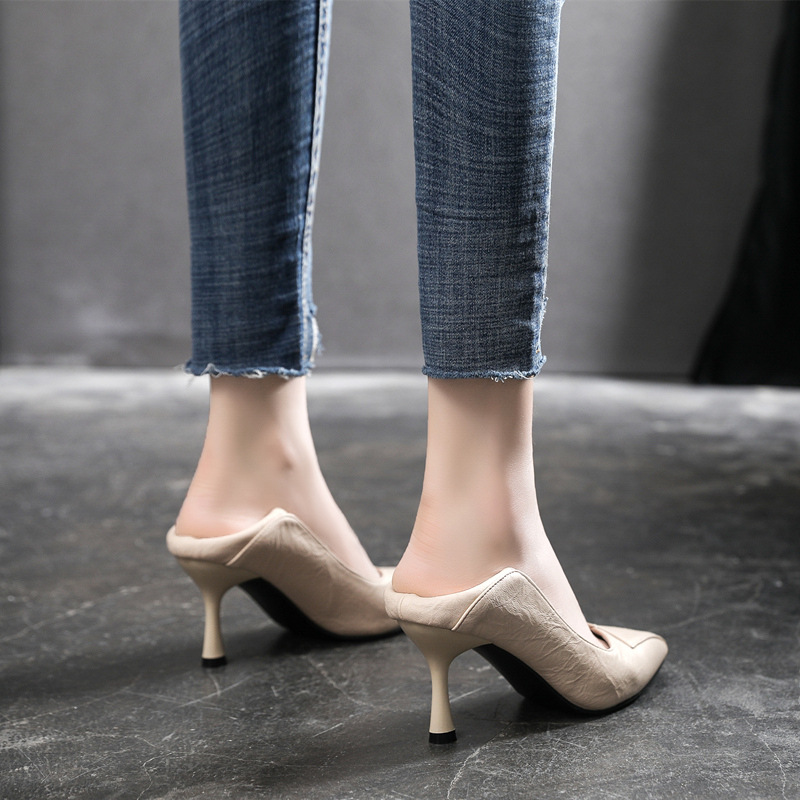 Soft Surface Small Size Two-way Work Stiletto Heel Large Size High Heels foto 5