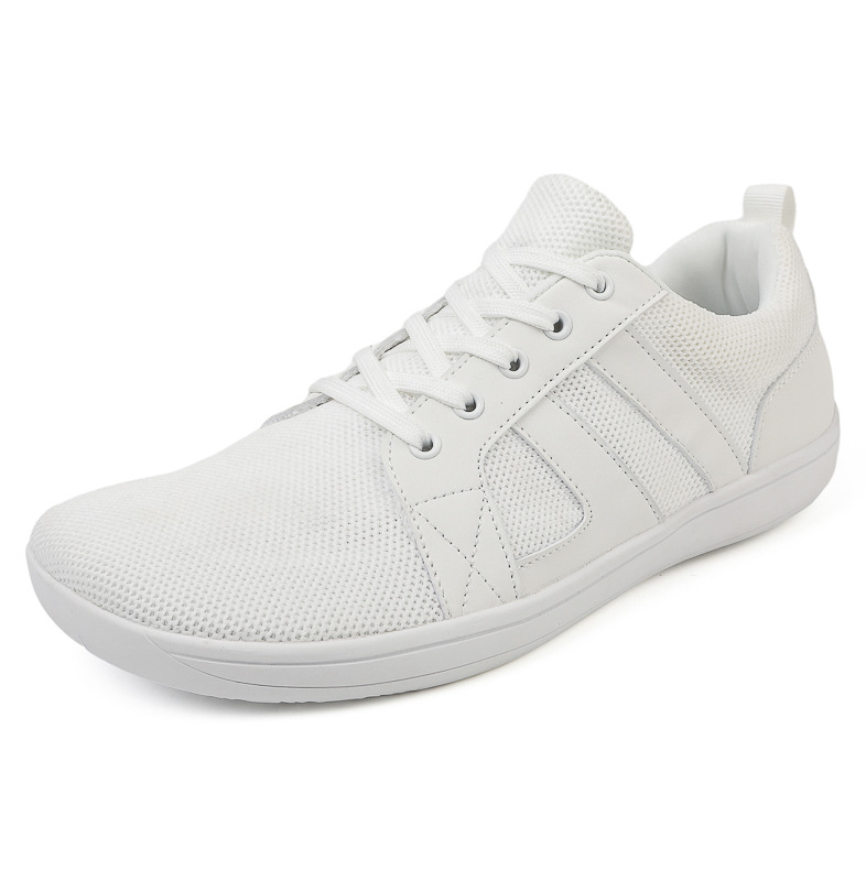 Popular Flat Casual Shoes Men And Women Wide Last Fly-knit Sneakers Couple Fitness Shoes In Stock Wholesale foto 3
